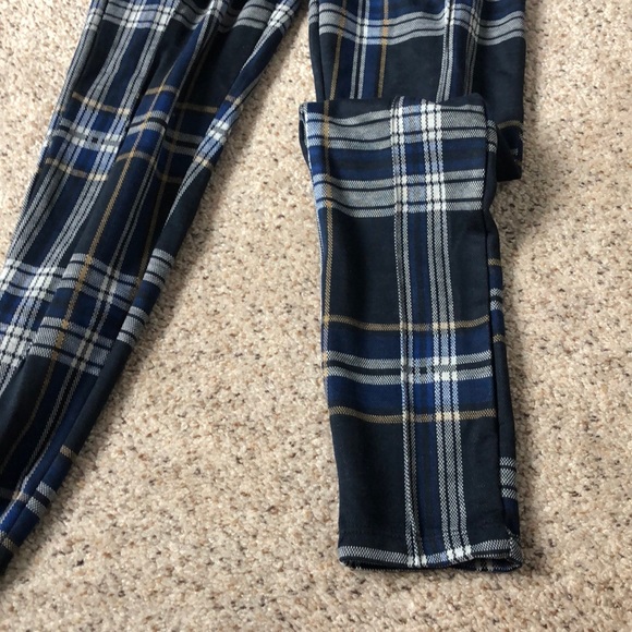 PLAID FREE PEOPLE WOMENS 0 PANTS - Picture 2 of 4